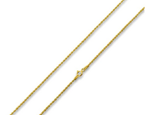 14k Gold Filled Rope Chain, 1.1 mm, (GF-ROPE-1.1MM)