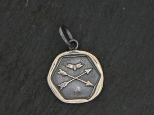 Sterling Silver Cross Arrow Pendant, Cross Arrow-- (AF-244) - Beadspoint