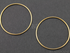 Gold Vermeil Circle Link, (VM/697/24)