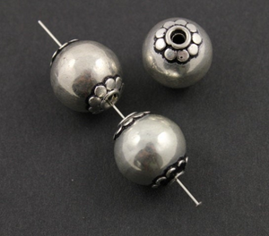 Bali Sterling Silver Round Bead,(BA-5039) - Beadspoint
