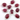 Dyed Ruby Faceted Oval Connector, (SSBZC7348-C) - Beadspoint