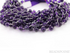 African Amethyst Faceted Round Beads, ( AM8-10FRND)