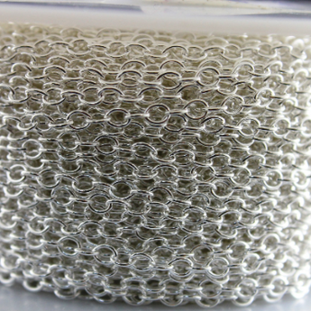 Sterling Silver Oval Cable Chain, SS-1713 (52) - Beadspoint