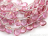 Pink Topaz Micro Faceted Small Heart Drops (PTZ6-7HRT)
