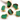 Chrysophase Electroplated Freeform Slab Pendant ,(BZC9035/CHRY/A) - Beadspoint