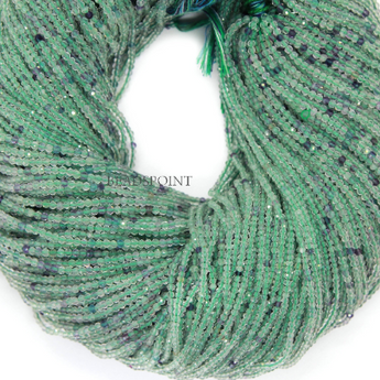 Florite Micro Faceted Rondelle Beads, (FLRT-2RNDL) - Beadspoint