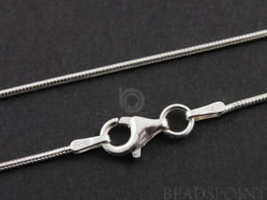Sterling Silver Finished Snake  Neck Chain , (SNK025-16) - Beadspoint