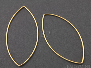 Gold Vermeil Marquise Link, 2 PIECES. (VM/695/25x52) - Beadspoint