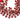 Ruby Faceted Briolette Tear Drops, 1 Full Strand, (RBY10x15FTEAR) - Beadspoint