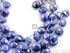Sparkling Blue Chalcedony Medium Faceted Heart Drops, (4SBCL/12HRT),