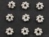 Brush Sterling Silver Tiny Daisy Spacer,10 Pieces,(BR/6300/5)