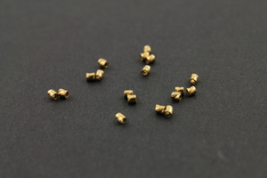 100 Pieces,Gold Vermeil Silver Crimp Bead 2x2 mm, (VM/752/2x2T) - Beadspoint