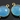 Indigo Blue Faceted Puff Coin Bezel Connector, (BZC7261) - Beadspoint