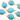 Turquoise Faceted Oval Connector Bezel, (BZC7105-MD) - Beadspoint