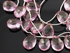 Pink Amethyst Faceted Pear Shape Drops,4 Pieces, (4PAM12x16PEAR)