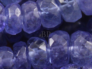 Blue Tanzanite Small Micro Faceted Roundels, 25 PIECES, (25TNZ2-3FRNDL) - Beadspoint