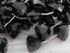 Black Onyx Faceted Trillion Pyramid Beads, (X9PYramid)
