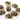 Smokey Topaz Faceted Rectangle Connector, (BZC7454) - Beadspoint