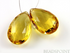 Honey Topaz Faceted Pear Drops, (HT24x15PR)