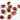 Dyed Ruby Faceted Oval Connector Bezel, (BZC7351-C) - Beadspoint