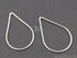 Sterling Silver Medium Teardrop Open Link, (SS/696/20x30)