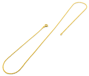 Gold Plated Finished Rope Chain, (VER-SPK) - Beadspoint