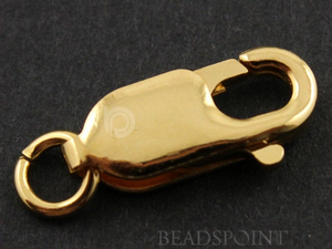 Gold Vermeil  Lobster Claw w/ Open Jump Ring, (VM/852) - Beadspoint