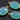 Aqua Blue Chalcedony Oval Connector ,(BZC4057) - Beadspoint