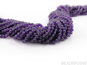 African Amethyst  Faceted Round Beads,(AM4-5FRND) - Beadspoint