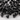 Black Onyx Faceted Trillion Pyramid Beads, (X9PYramid) - Beadspoint