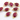Ruby Faceted Oval Connector, (BZC7348-C) - Beadspoint