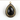 Black Onyx W/ White Topaz, Gold Vermeil Over Sterling Silver (BNX/WTZ/24x18) - Beadspoint