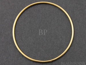 Gold Vermeil Circle Link, (VM/697/24) - Beadspoint