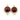 Dyed Red Ruby Faceted Coin Connector, (BZCT7302-C) - Beadspoint