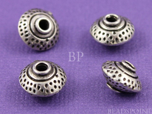 Handmade Bali Saucer Bead, (BA5012) - Beadspoint