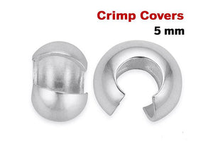 Sterling Silver Crimp Covers, (SS/754/5)