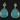 Aqua Chalcedony Earrings Bezel Sold As Pair, (EARR/AQUA/01) - Beadspoint
