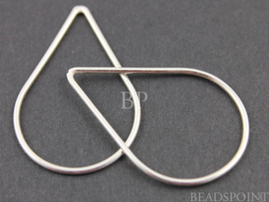 Sterling Silver Medium Teardrop Open Link, (SS/696/20x30) - Beadspoint