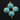 Turquoise Faceted 1.3'' Long Bezel Connector, (BZC8081) - Beadspoint