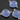 Light Blue Chalcedony Faceted Cushion Connector, (SSBZC7505) - Beadspoint