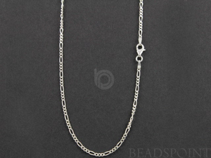 Sterling Silver Finished Italian Neck Chain, (FIG060-16) - Beadspoint