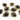 Smokey Topaz Faceted Bezel Connector, (BZC7362-MD) - Beadspoint