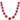 Ruby Faceted Heart Drops,4 Pieces, (Rby8-9Hrt) - Beadspoint
