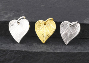 Sterling Silver maple Leaf Artisan Handmade Pendant, (AF-548)