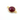 Dyed Red Ruby Faceted Coin Connector, (BZCT7302-C) - Beadspoint