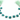 Green Turquoise Faceted Heart Drop, (GTUR/HRT/12) - Beadspoint