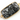 Black Rutile Bezel Connector, Gold Vermeil, 16x30 mm-- BZC-9109 - Beadspoint