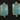Aqua Blue Chalcedony Faceted Rectangle Connector, (BZC8055) - Beadspoint