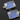 Blue Light Lavendar Chalcedony Faceted Chicklet Bezel, (BZC7478) - Beadspoint