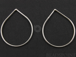 Sterling Silver Teardrop Link, (SS/689/29x24) - Beadspoint